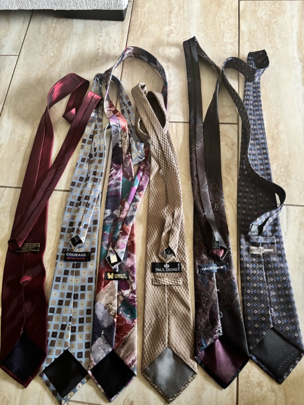 Mixed Men's Tie Lot - Assorted Colors silk 100%